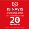 B&G Store'da 19 Mayıs'a Özel %20 İndirim