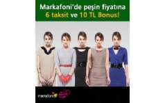 Markafoni.com'da Bonus'a �zel 10 TL Bonus ve 6 Taksit F�rsat�!