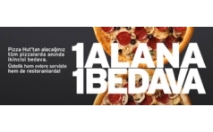 Pizza Hut'ta Tm Pizzalarda 1 Alana 1 Bedava!