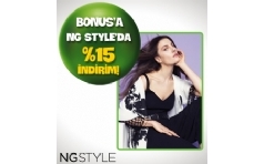 NG Style Maazalarnda Bonus'a Ekstra %15 ndirim