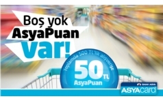 AsyaCard'da Bo Yok, 50 TL AsyaPuan Var