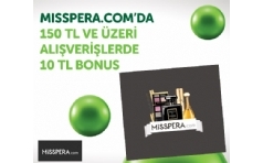 MissPera.com'da Bonus ile demelere 10 TL Bonus Hediye!