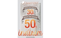 Jimmy Key'de Bayram Alverilerinizde 50 TL ndirim!