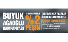 Aaolu, %2 Pein 36 Ay Faizsiz deme Seenekleri!