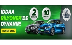 Bilyoner.com BMW 318ive iPhone X ekili Kampanyas