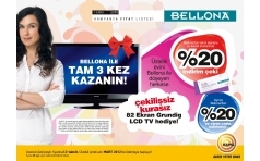 Bellona'da %20'ye Varan indirim ve LCD TV Hediye!