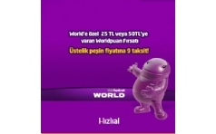 World ile Hzlal.com'da Alverie 50 TL WorldPuan Hediye