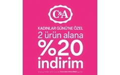 C&A'dan Kadnlar Gn'ne zel %20 ndirim!