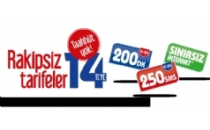 Pttcell'de 200 dk, 250 Sms ve Snrsz nternet Sadece 14 TL