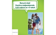 Nautica Maazalarnda Bonus'a zel %10 ndirim!