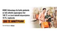 Advantage ile Eyll Aynda 100 TL NakitPuan Hediye!