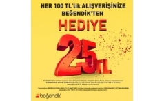 Beendik'de Market Alveriinize 25 TL Hediye eki