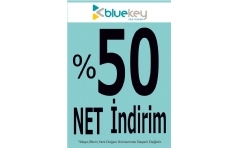 Bluekey'de Net %50 ndirim Kampanyas!