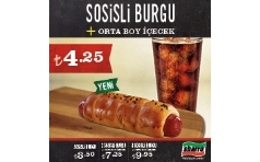 Sbarro Sosisli Burgu + ecek Kampanyas