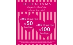 Debenhams'ta Sevgililer Gn'ne zel 100 TL Hediye
