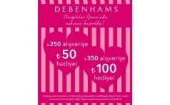 Debenhams'ta Sevgililer Gn'ne zel 100 TL Hediye