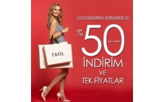 Ekol'de %50'ye Varan ndirim