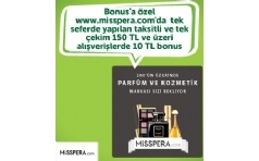 MissPera.com'da Bonus'a zel 10 TL Bonus Hediye!