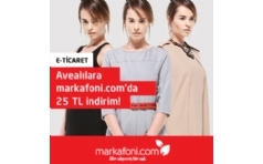 Markafoni.com'da Aveal�lara An�nda 25 TL �ndirim!