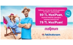 Maximum'lulara Tatilbudur.com'da 75 TL MaxiPuan!