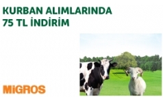 Money Bonus ile Migros'ta Kurban Almlarnzda 75 TL ndirim