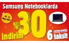 Bimeks'te T�m Samsung Notebook'larda %30 �ndirim!