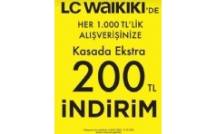 LC Waikiki'de Kasada 200 TL ndirim