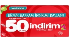 Watsons Byk Ramazan Bayram ndirimi 2023