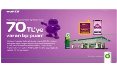 BP'de World'e zel 50 TL BP Puan Hediye