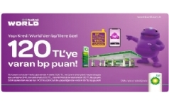 BP'de World'e zel 120 TL BP Puan Hediye