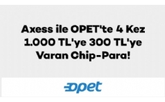 Axess ile Opet'te 300 TL'ye Varan Chip-Para!