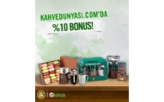 Kahvedunyasi.com'da Bonus Kartlara %10 Bonus Hediye!