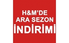 H&M Ara Sezon ndirimi Kampanyas