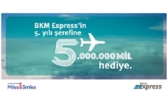 BKM Express'in 5. Yl erefine 5.000.000 Mil Hediye!