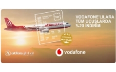 Vodafone'lulara Atlas Global Uak Biletleri %20 ndirimli