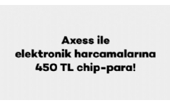 Axess ile Elektronik Harcamalarınıza 450 TL ChipPara Hediye