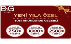 B&G Store'de Yeni Yla zel ndirim Frsat