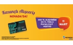 Novada Edremit'ten 20 TL Param Kart Hediye!