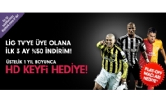 Digiturk Lig TV'ye �ye Olana ilk 3 ay %50 �ndirim!
