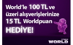 Trendyol.com'da World'e �zel 15 TL Worldpuan Hediye!