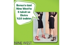 Nine West'te Bonus'a zel Ekstra %10 ndirim