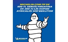 Michelin Yaz Lastiklerinde 500 TL Servis ndirimi Hediye!