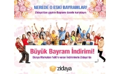 Zidaya.com'da Bayrama zel % 80'lere Varan ndirimler
