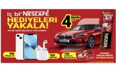 Nescafe 31 Arada ekili 2022 - BMW 118i ve iPhone 13 Hediye