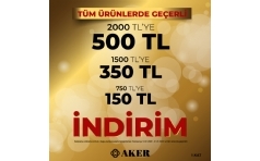 Aker'den 500 TL'ye Varan ndirim Frsat