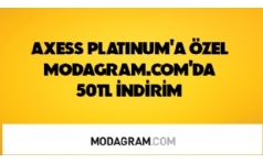 Modagram.com'da Axess Platinum'lulara zel 50 TL ndirim