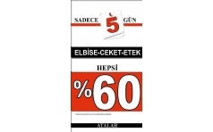 Atalar'da Ceket, Etek ve Elbiselerde %60 ndirim