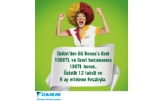 Daikin'den GS Bonus'a zel 100 TL Bonus Hediye