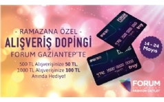 Forum Gaziantep'te Annda 100 TL Hediye!