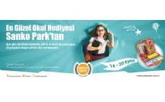 ocuklar Okul Setiniz Sanko Park'tan Hediye